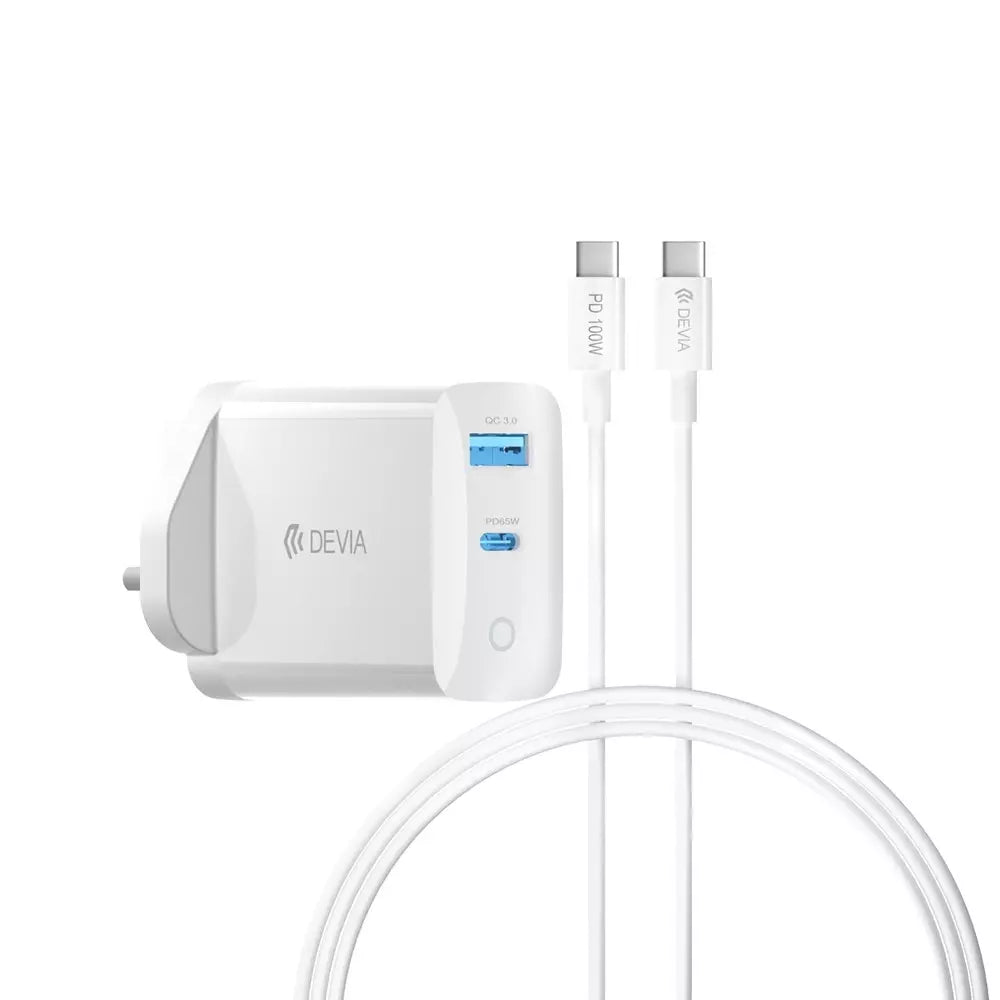 Tech Trolley Type C 65W Universal UK Charging Plug