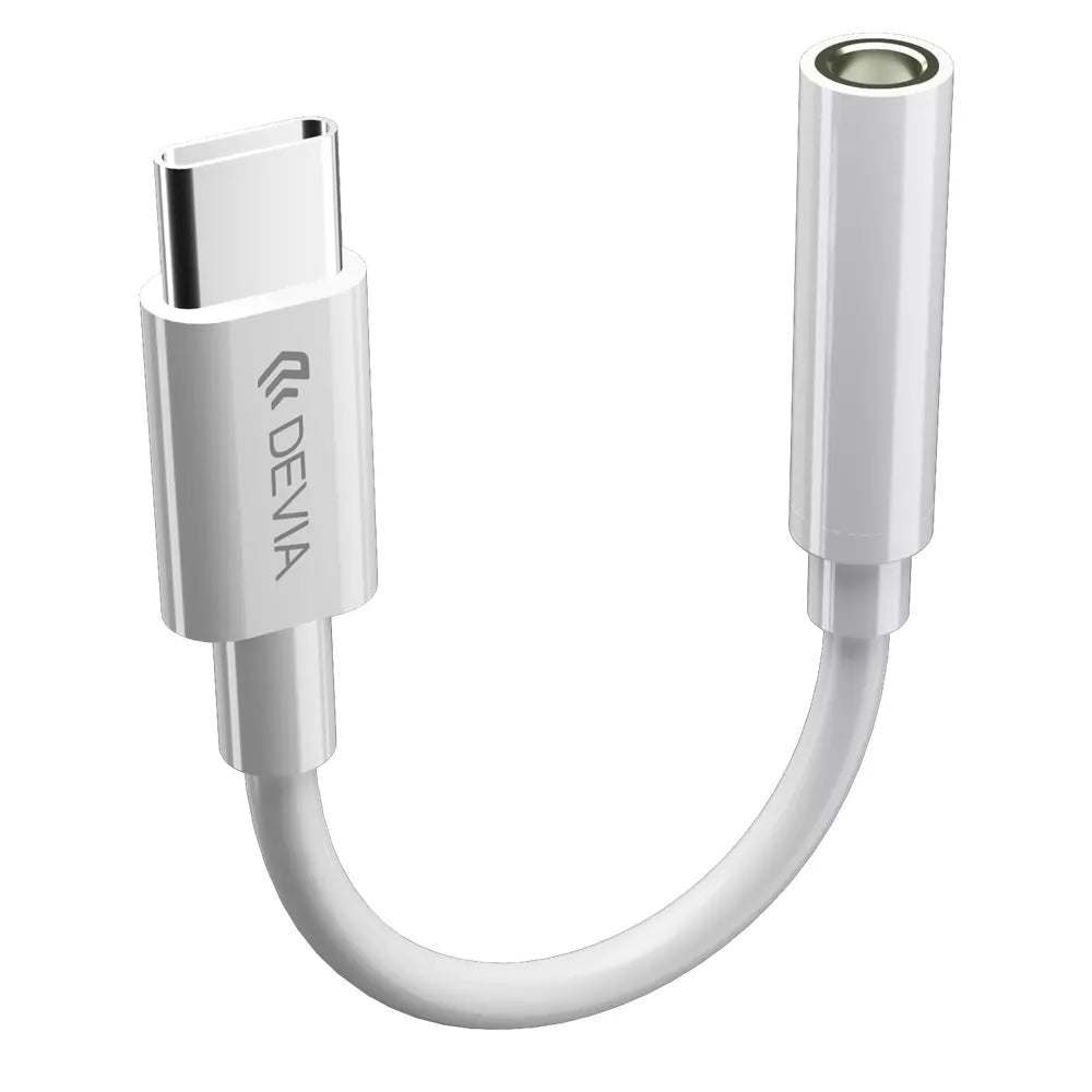 Type C to 3.5mm Headphone Adapter - White