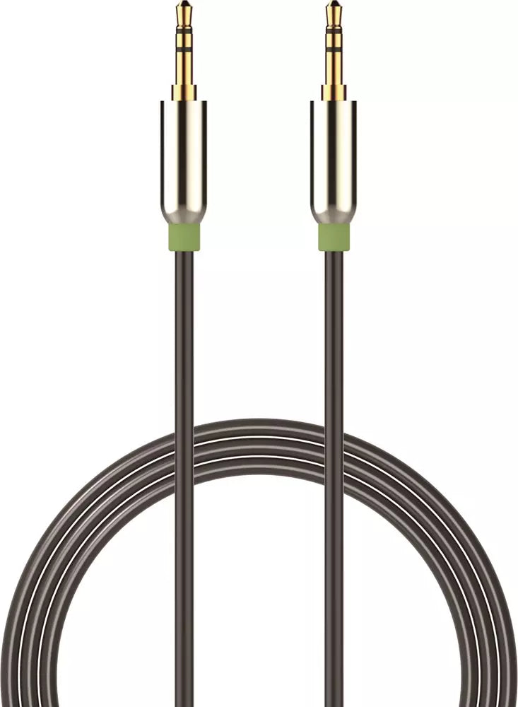 1m Mesh Armour Auxiliary Cable - Black