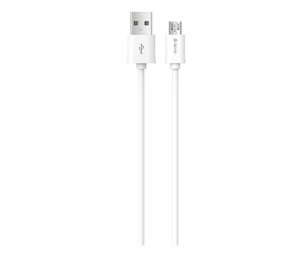 1m (2.1A) USB to Micro USB Cable - White