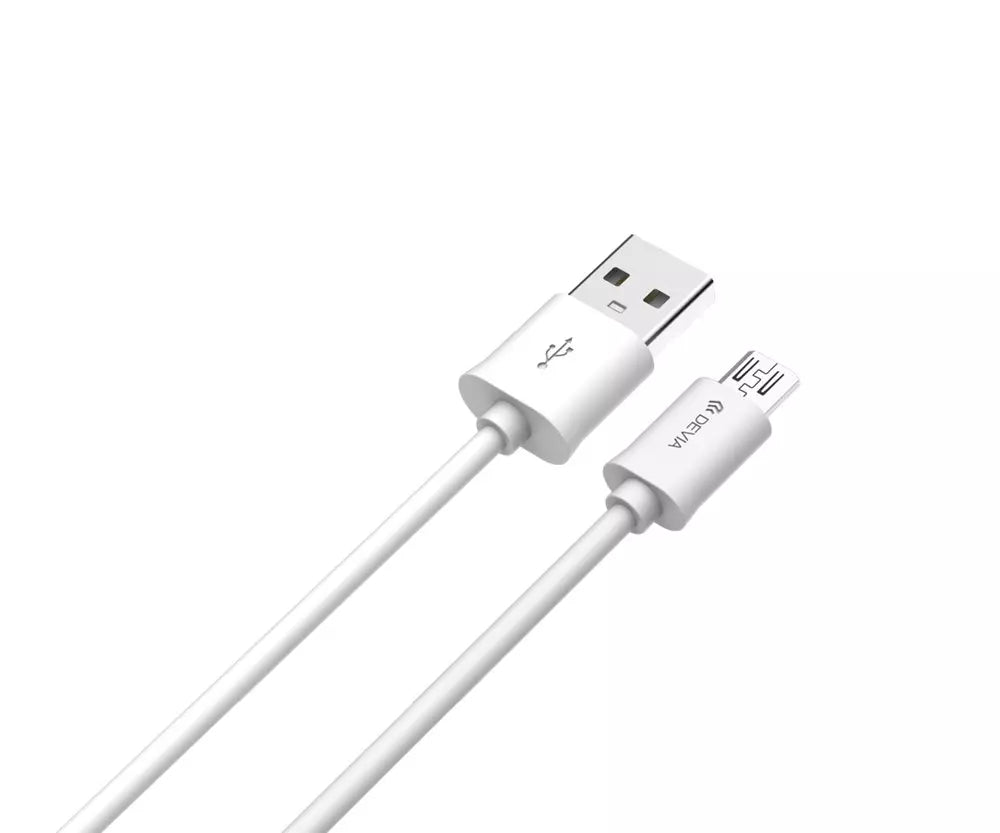 2m (2.1A) USB to Micro USB Cable - White