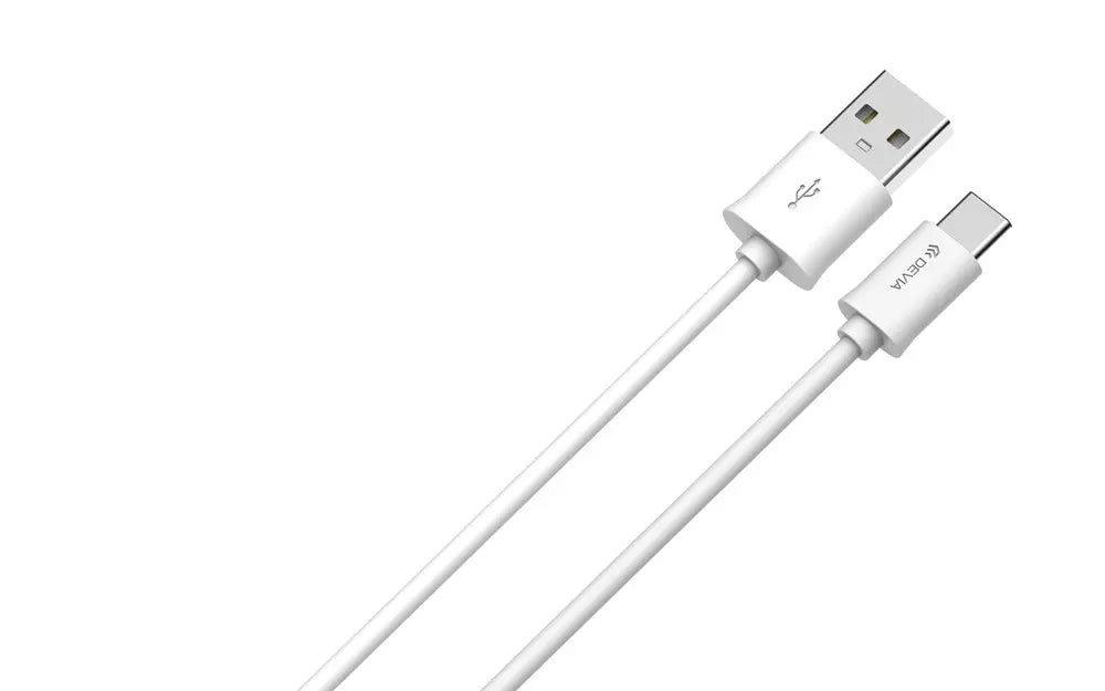 1m (2.1A) USB to Type C Cable - White