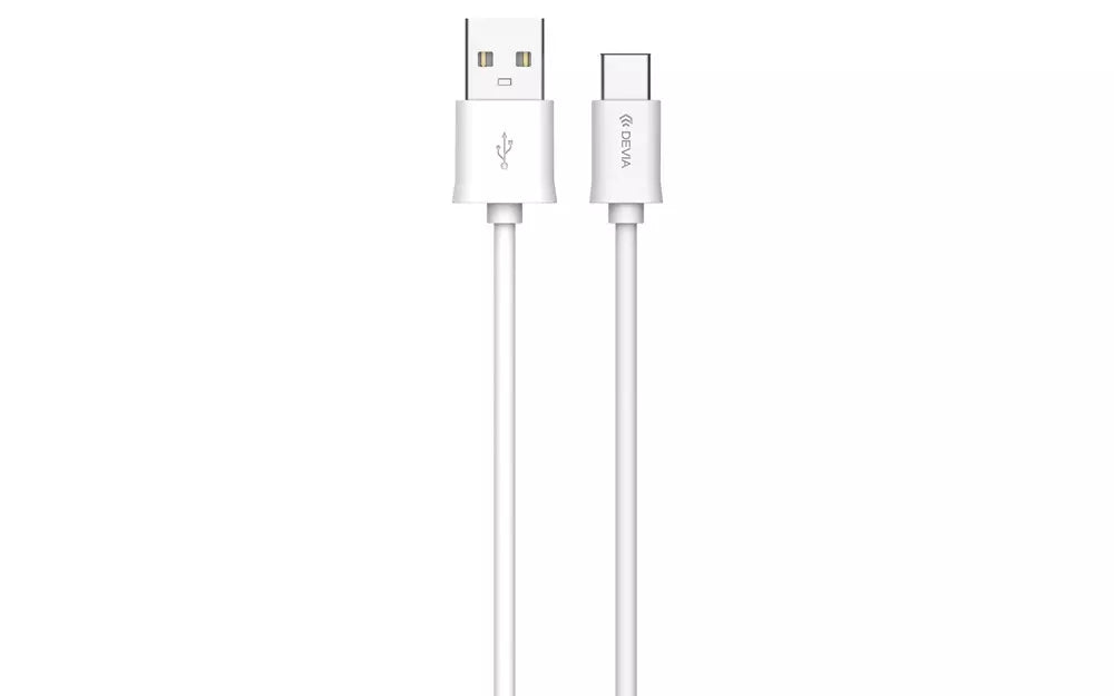 2m (2.1A) USB to Type C Cable - White